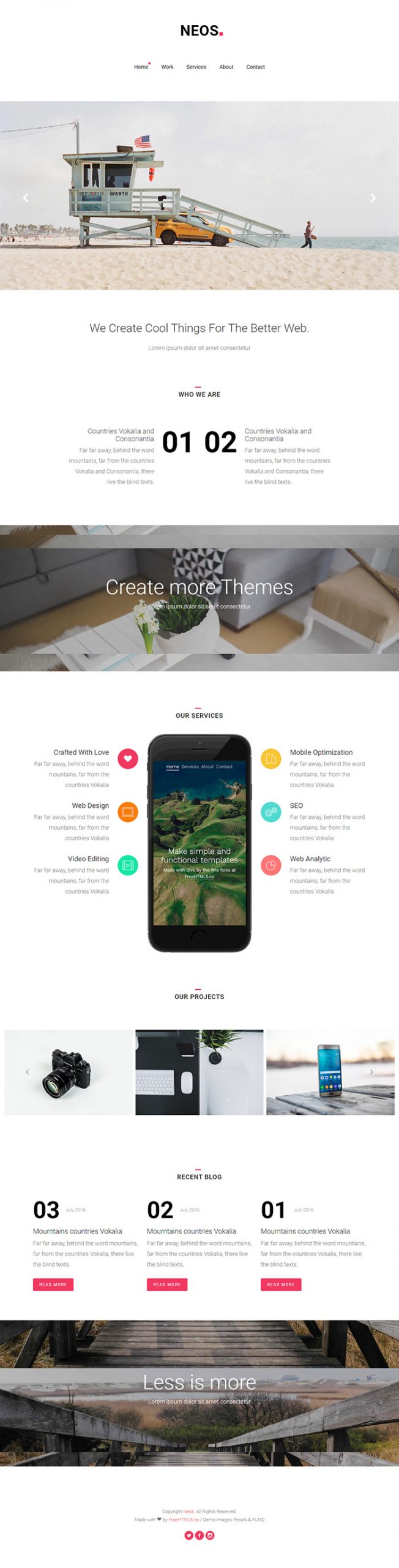 Free Neos Website Template