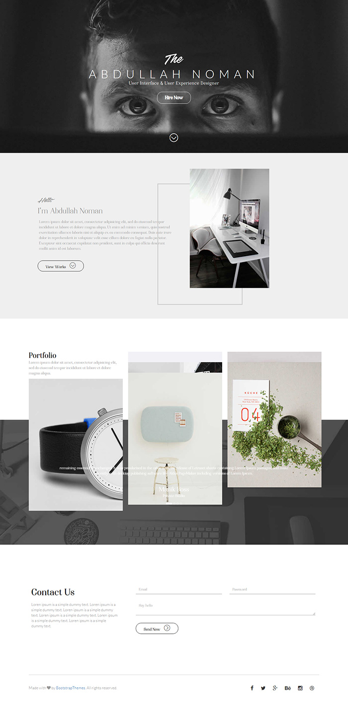 Free Noman Website Template