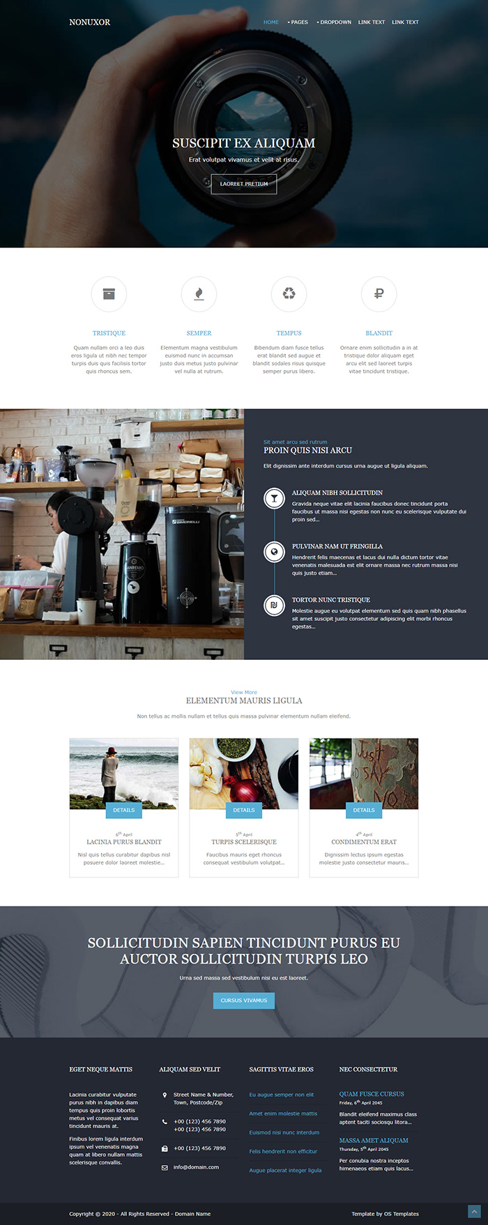 Free Nonuxor Website Template