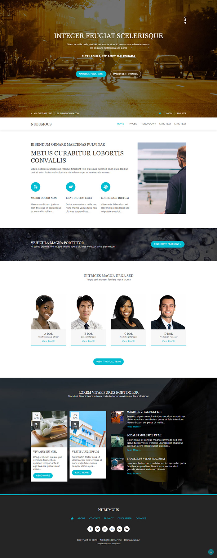 Free Nubumous Website Template