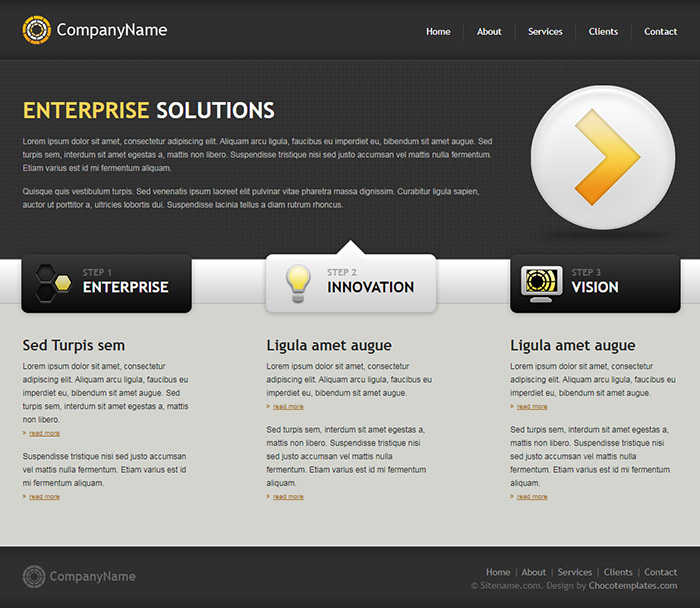 Free Outliers Website Template