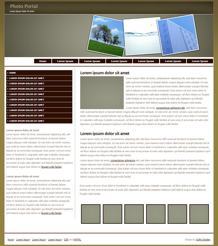 Free Photo Portal Website Template