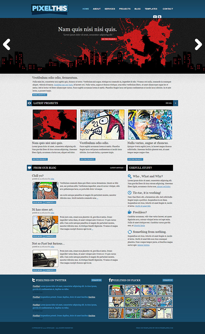 Free Pixel This Website Template