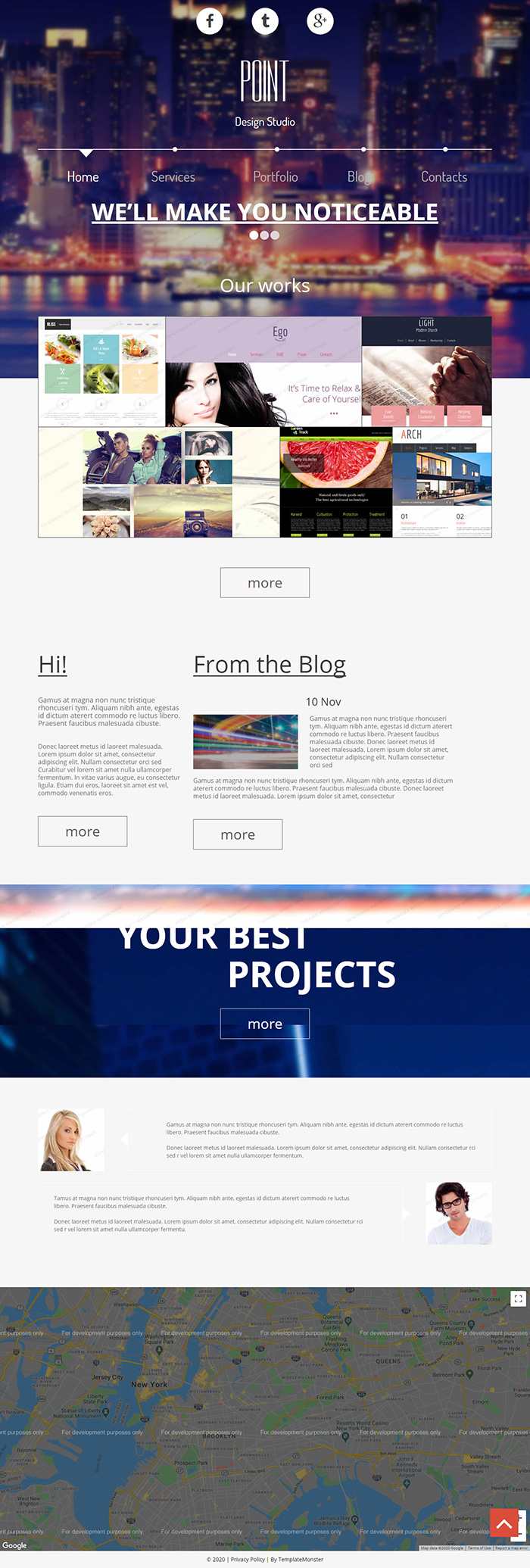 Free Point Website Template