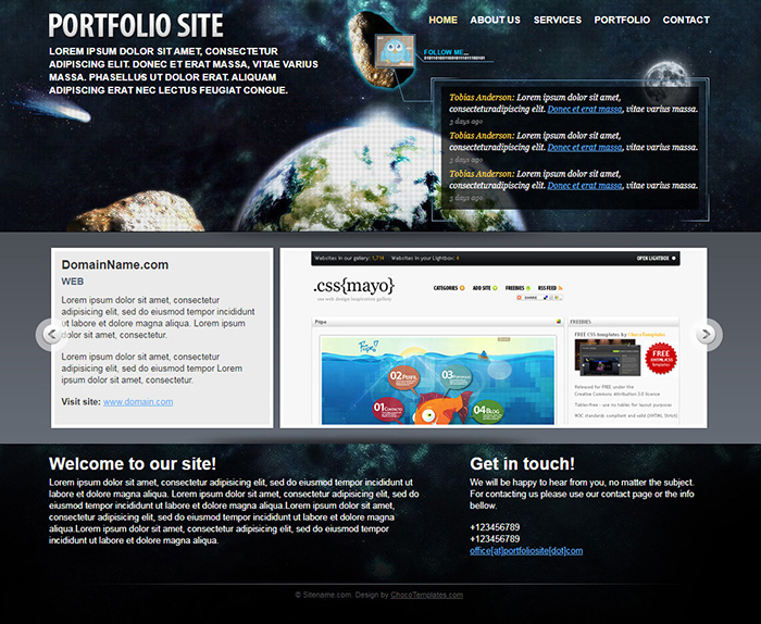 Free Portfolio Website Template