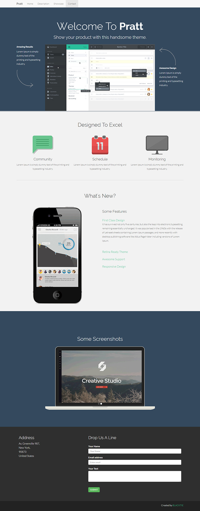 Free Pratt Website Template