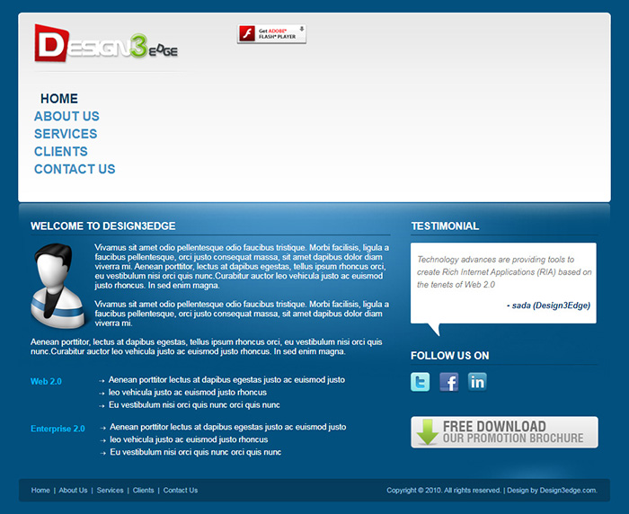Free Premium Business Website Template