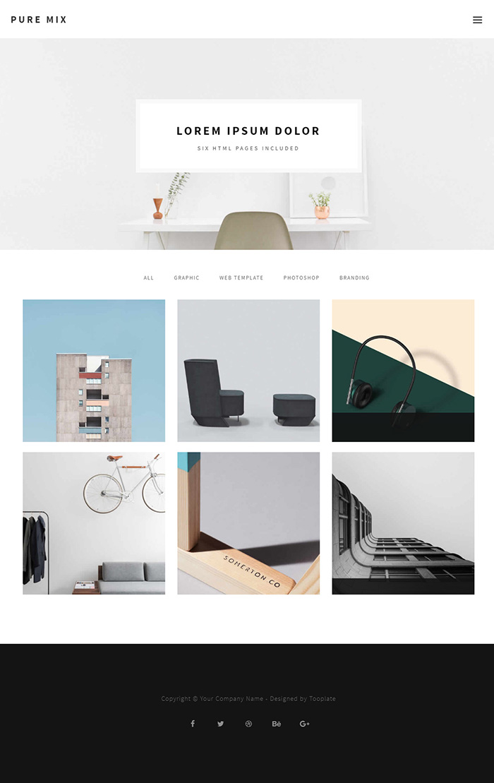 Free Pure Mix Website Template