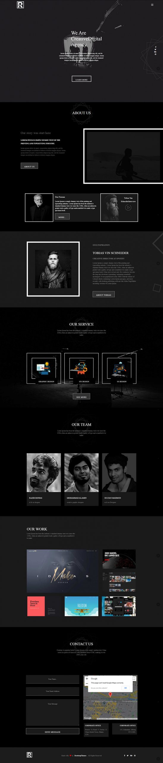 Free R Studio Website Template
