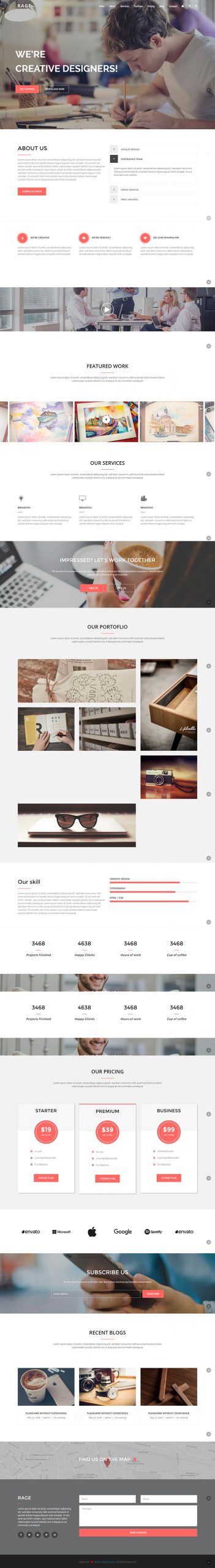 Free Rage Website Template