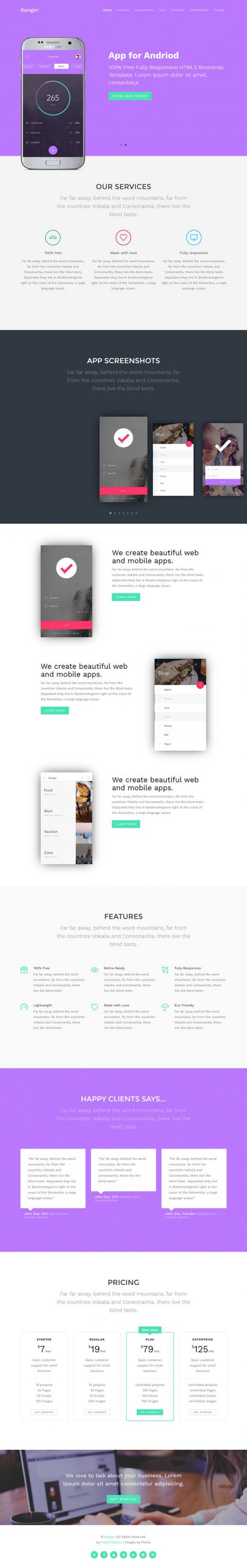 Free Ranger Website Template