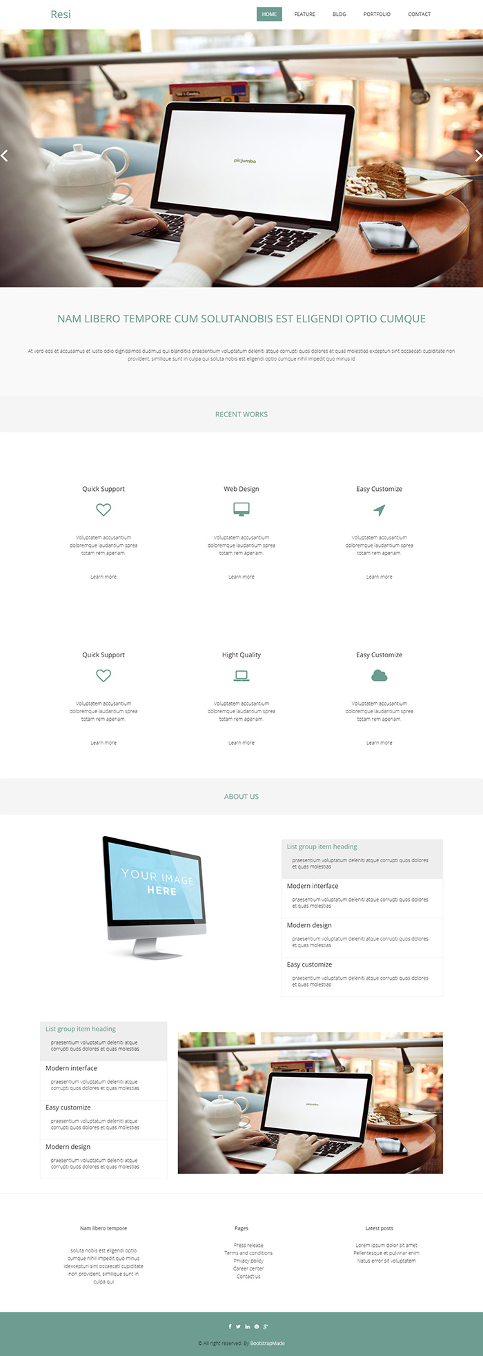 Free Resi Website Template