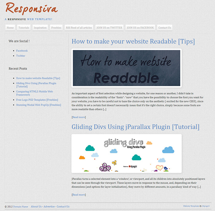 Free Responsiva Website Template