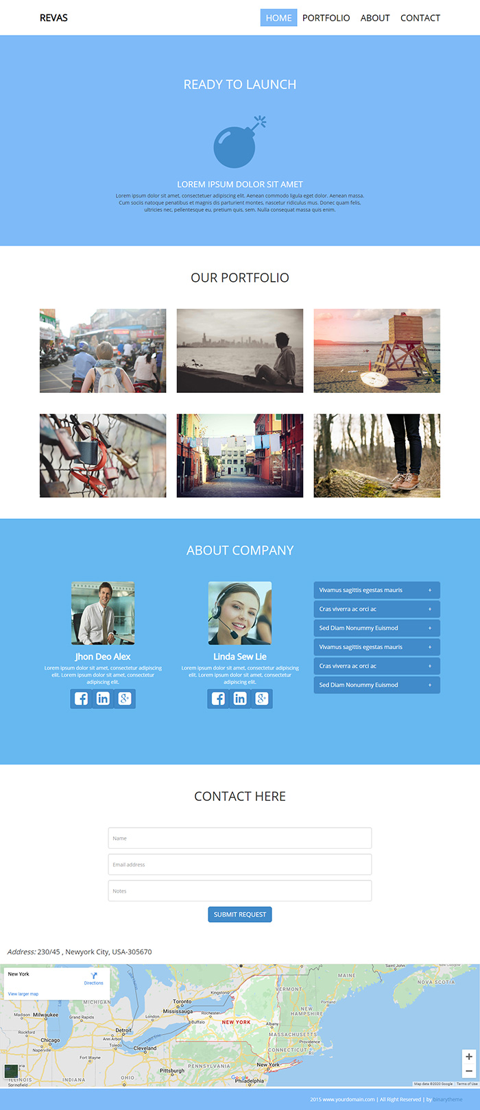 Free Revas Website Template