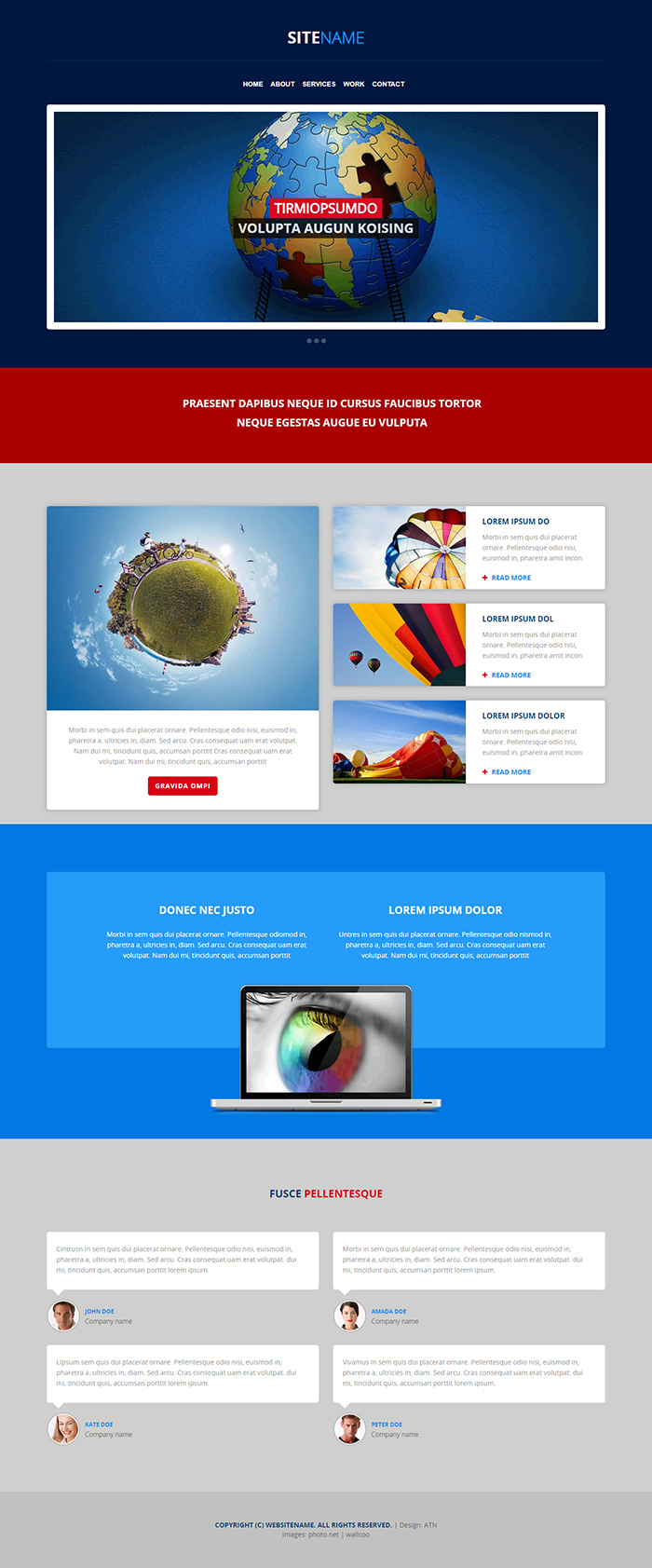 Free RS HTML 107 Website Template