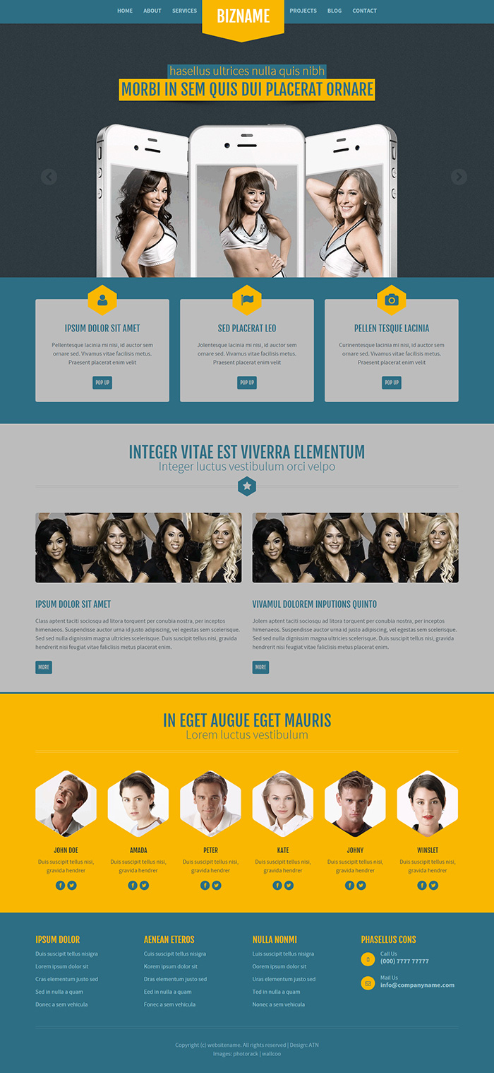Free RS HTML 108 Website Template