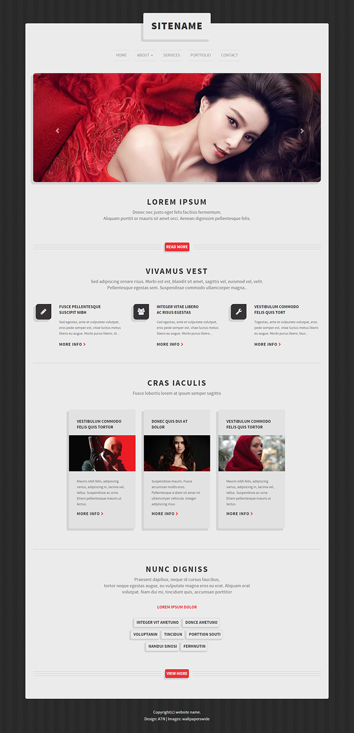 Free RS HTML 123 Website Template