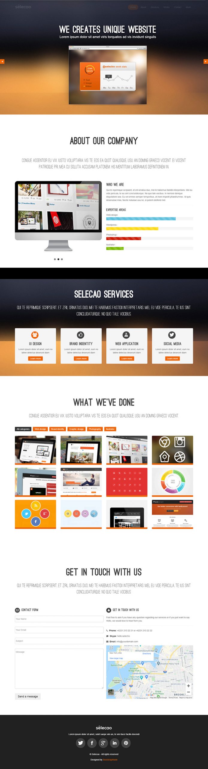 Free Selecao Website Template