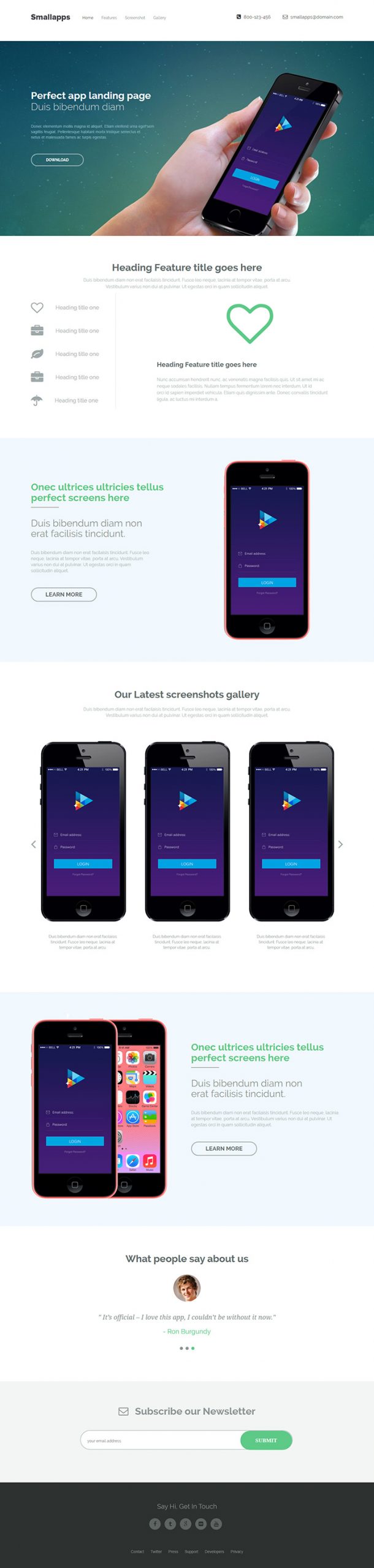 Free OnePage Website Template Free Website Templates HTML5 CSS Free OnePage Website Template Free Website Templates HTML5 CSS