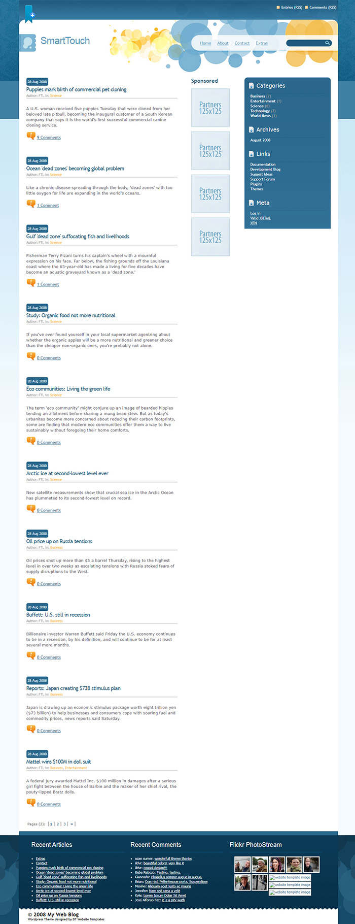 Free SmartTouch Website Template