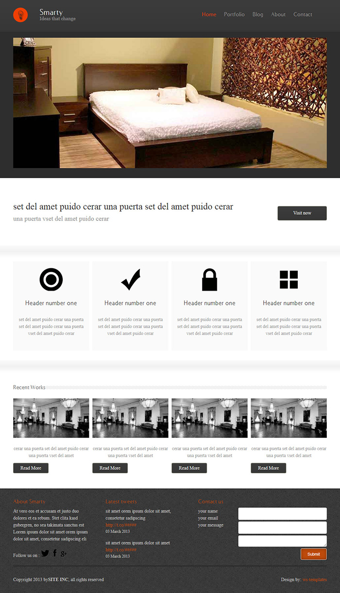 Free Smarty Website Template Free Website Templates HTML5 CSS