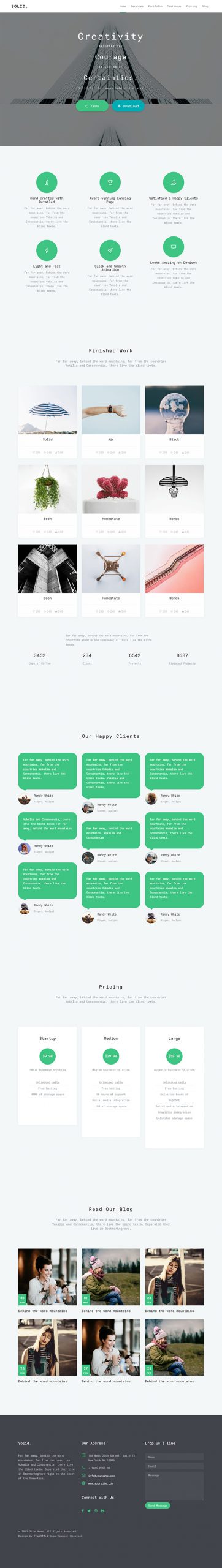 Free Solid Website Template - Free Website Templates, HTML5 & CSS ...