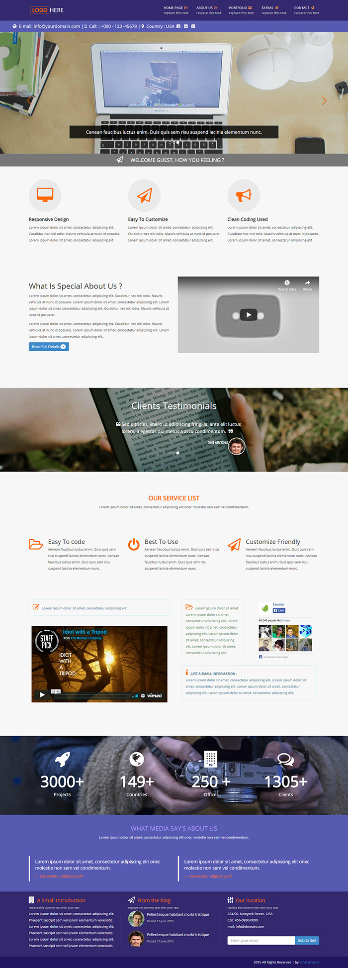 Free Speak Website Template