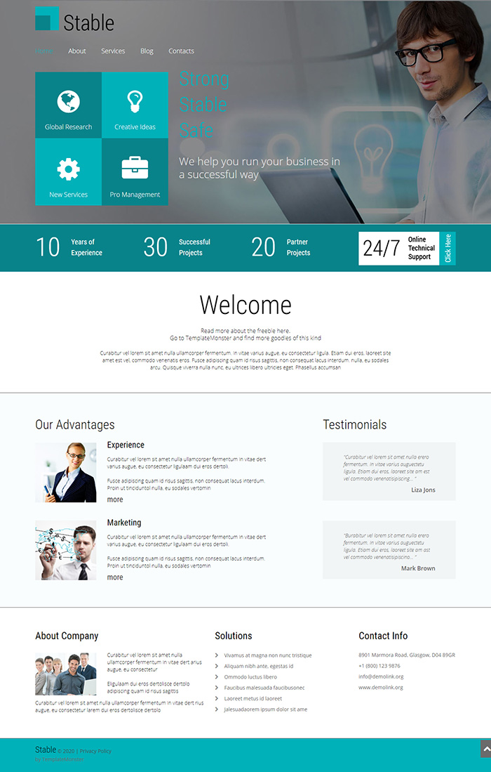 Free Serenity Website Template - Free Website Templates, HTML5 & CSS ...