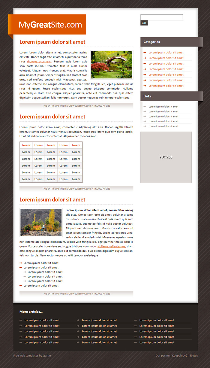 Free Superior 01 Website Template