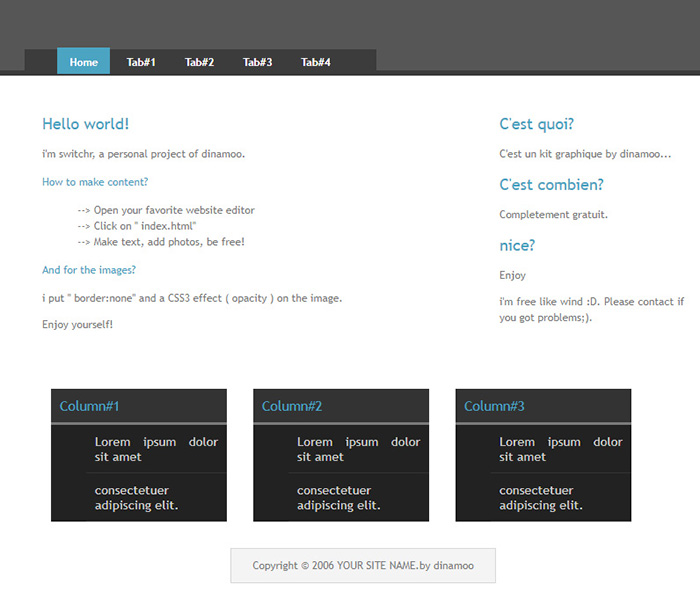 Free Switchr Website Template