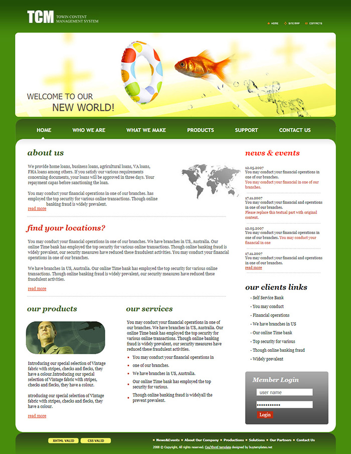 Free TCM Website Template