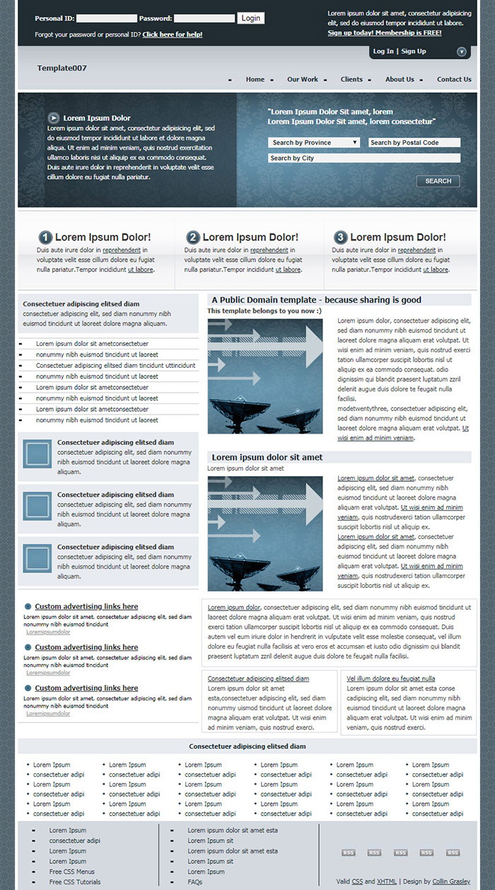 Free Template007 Website Template