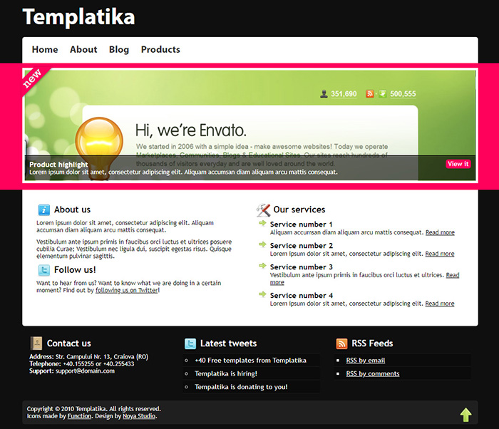 Free Templatika Website Template