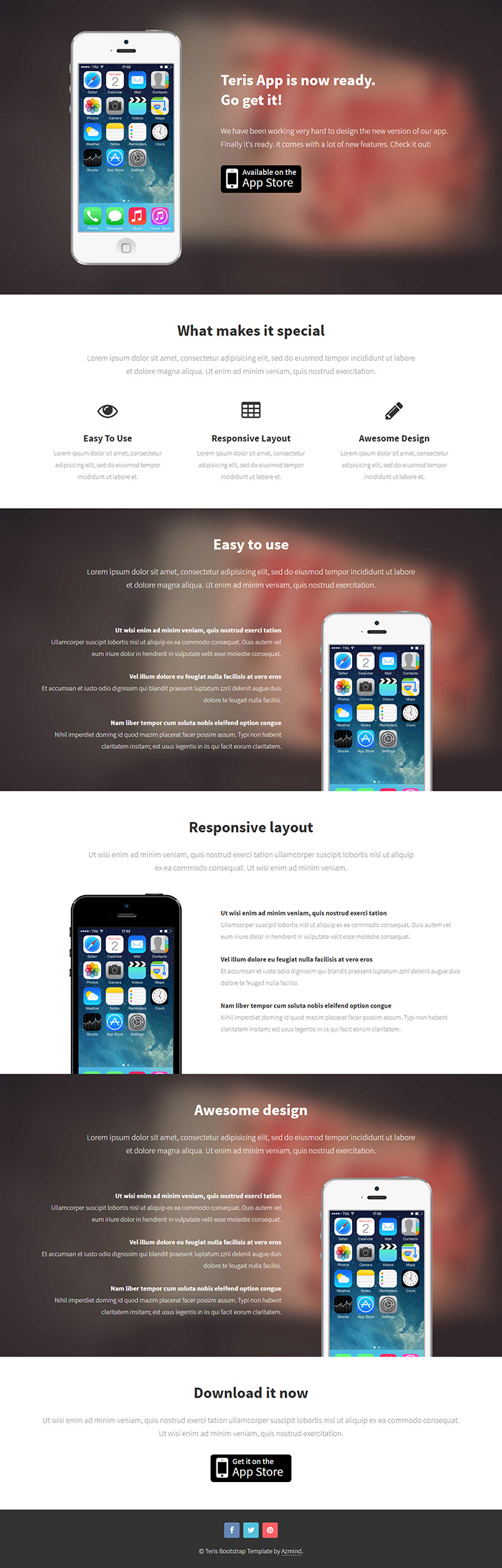 Free Teris Website Template