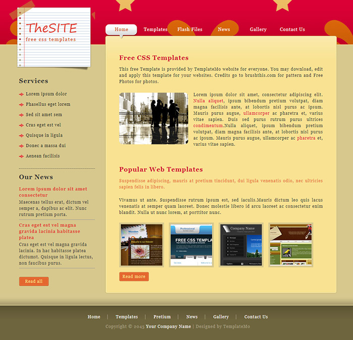 Free TheSite Website Template