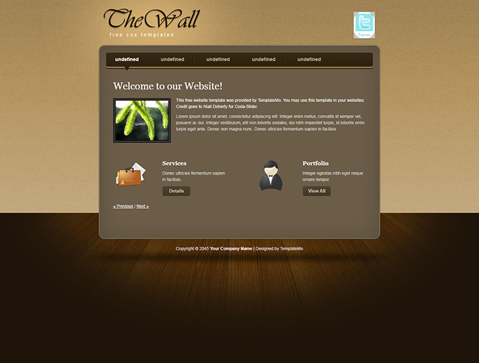 Free TheWall Website Template