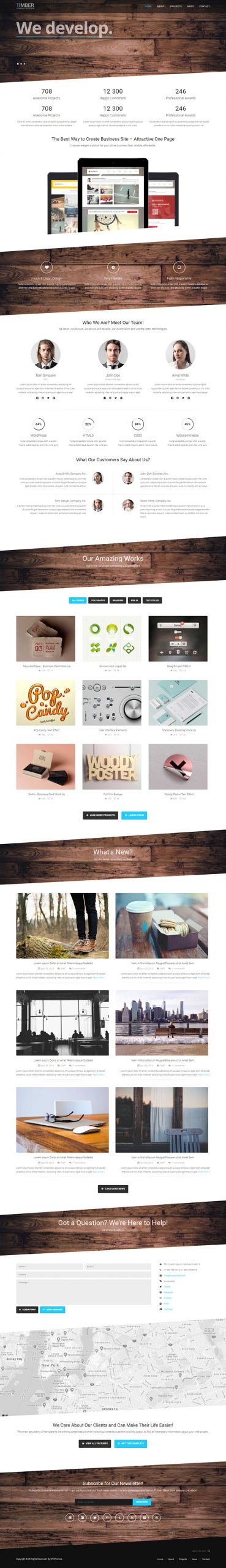 Free Timber Website Template