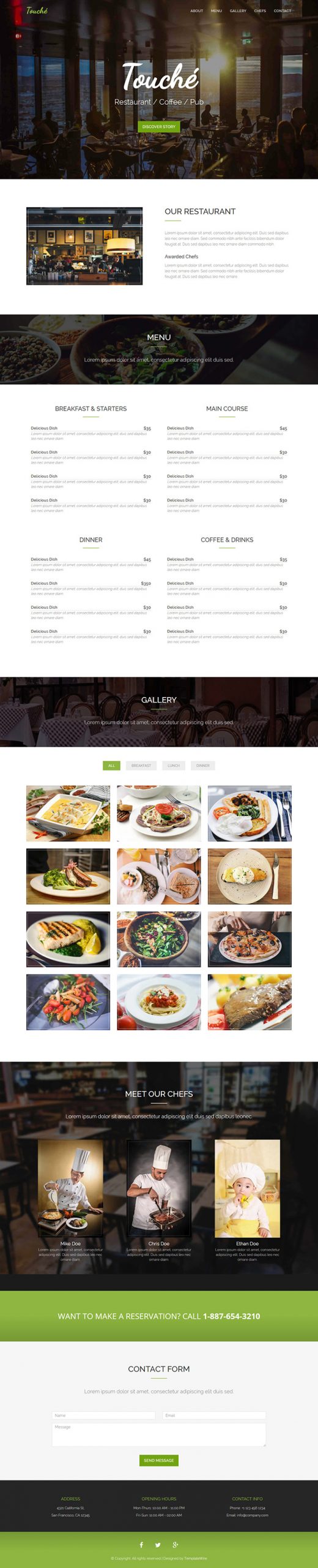 Free Touche Website Template