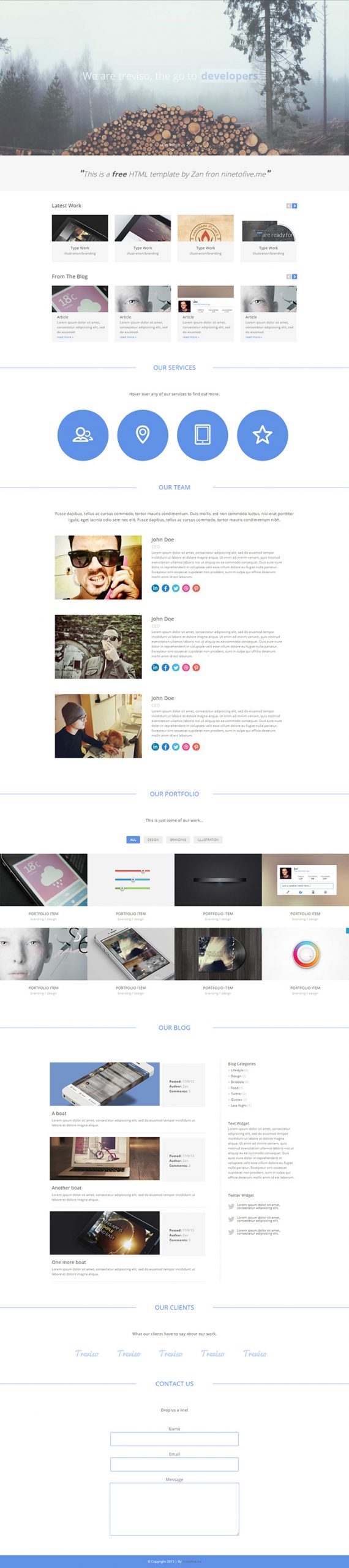 Free Treviso Website Template