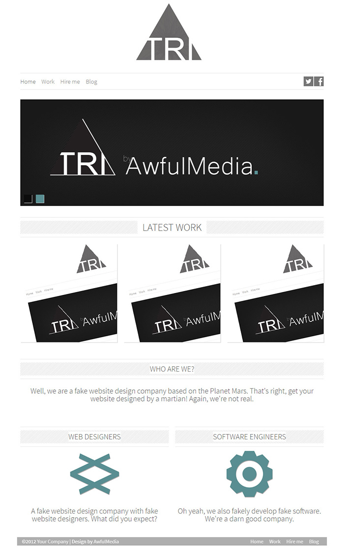 Free Tri Website Template