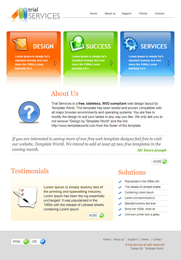 Free Trial Services Website Template Free Website Templates HTML5 Free Trial Services Website Template Free Website Templates HTML5