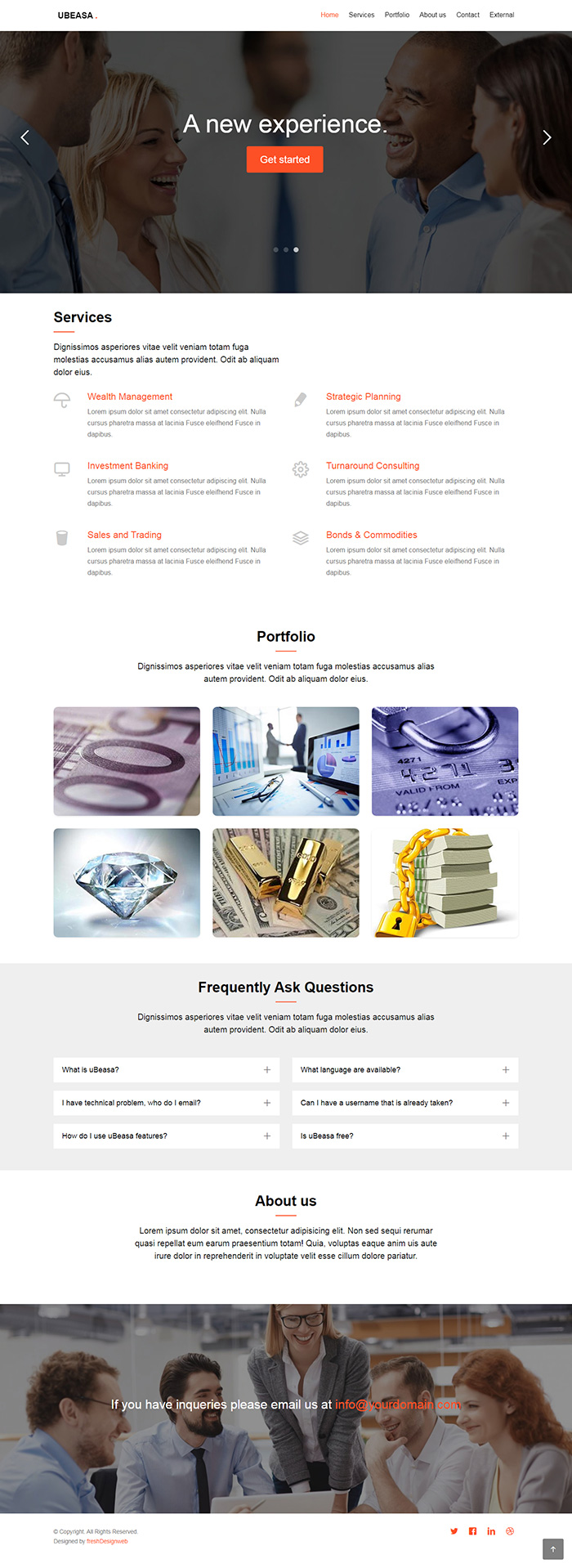 Free uBeasa Website Template