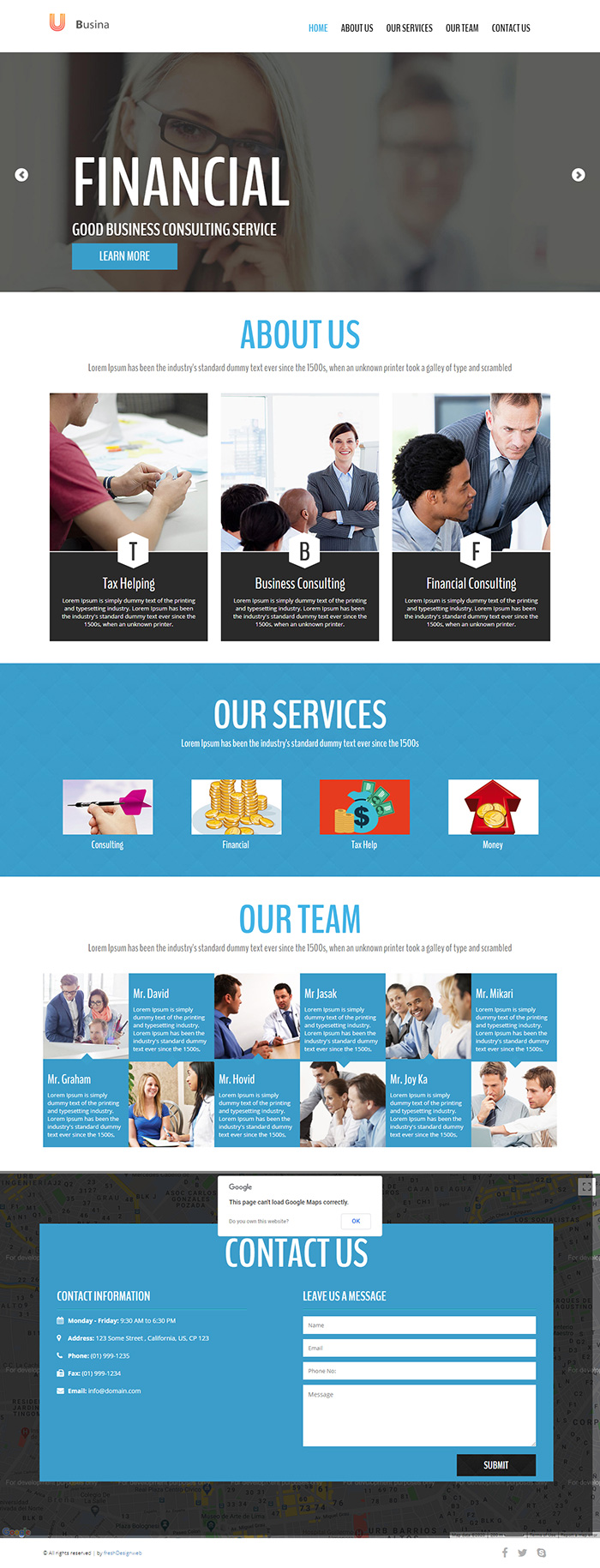 Free Ubusina Website Template