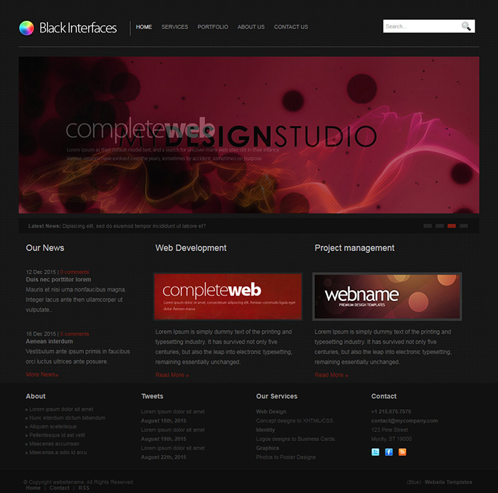 Free Unite Website Template