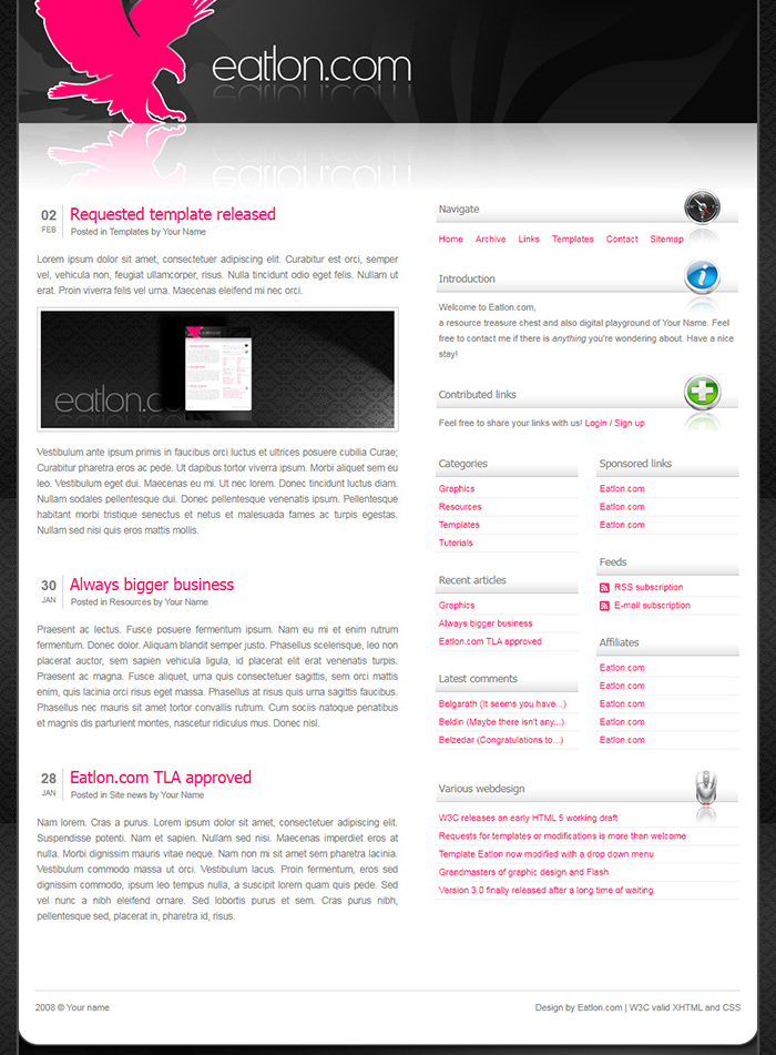 Free V2 Website Template