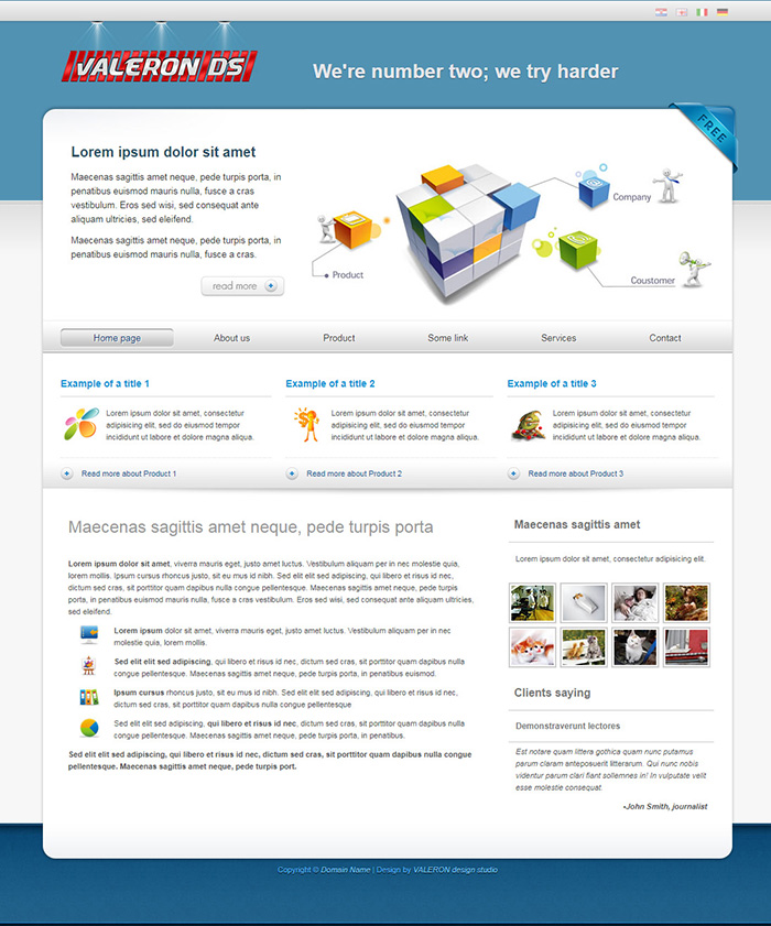 Free VDS 6 Website Template