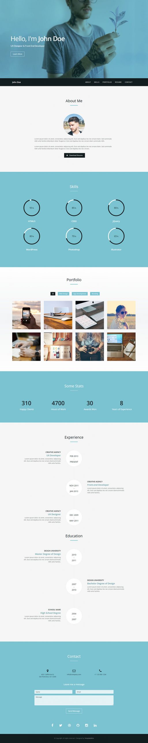 Free Verum Website Template