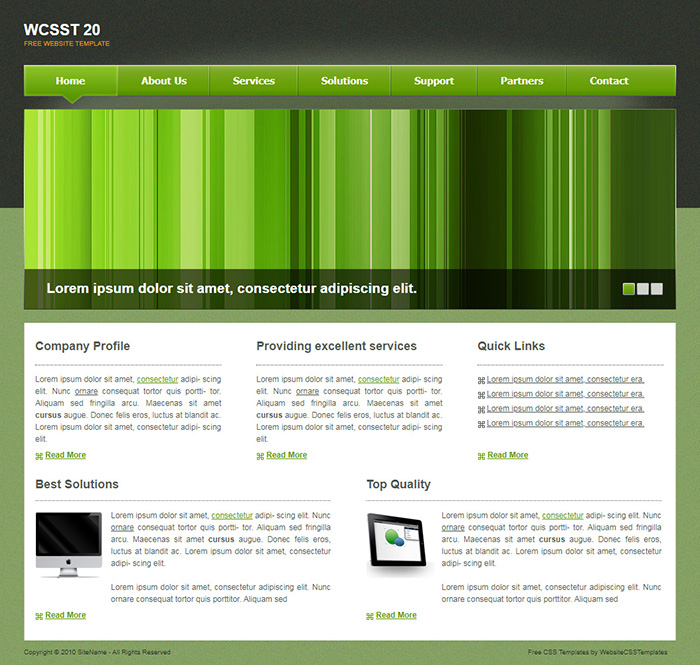 Free WCSST 20 Website Template