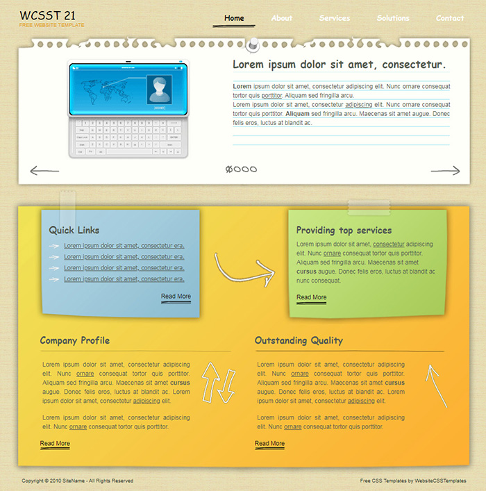 Free WCSST 21 Website Template