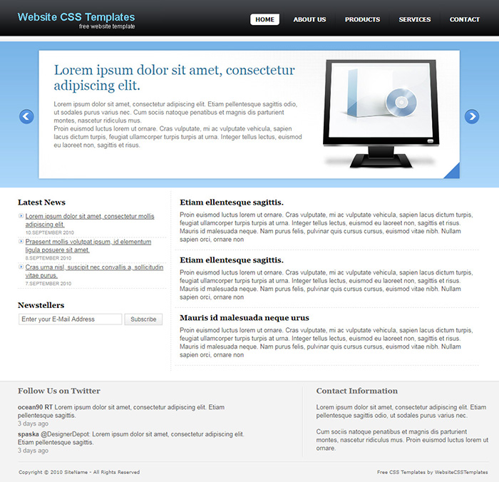 Free WCSST 36 Website Template
